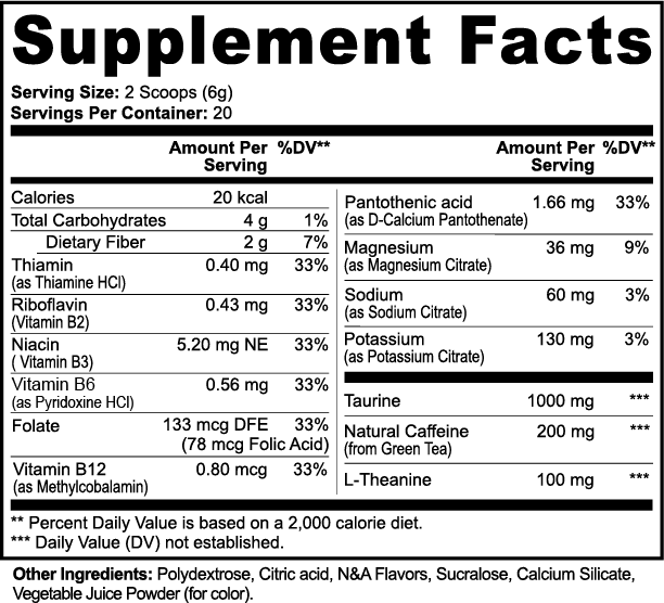 QUICK REACTION Energy Powder (Yuzu Flavor)