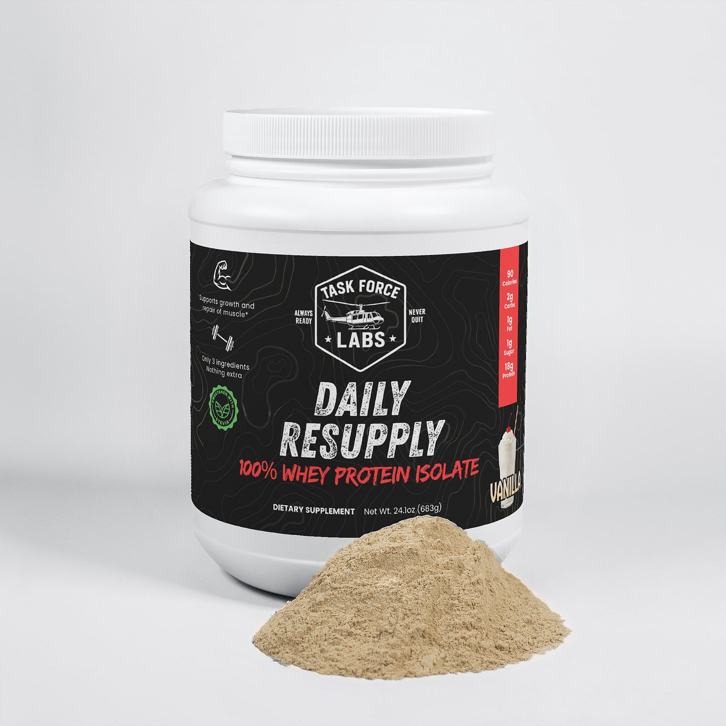 DAILY RESUPPLY 100% Whey Protein Isolate (Vanilla)