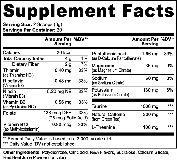 QUICK REACTION Energy Powder (Guava Berry)