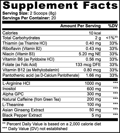 ZERO'D IN Focus Powder (Sour Candy)