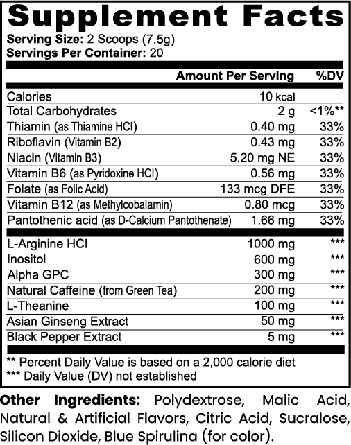 ZERO'D IN Focus Powder (Sour Gummi Worm)